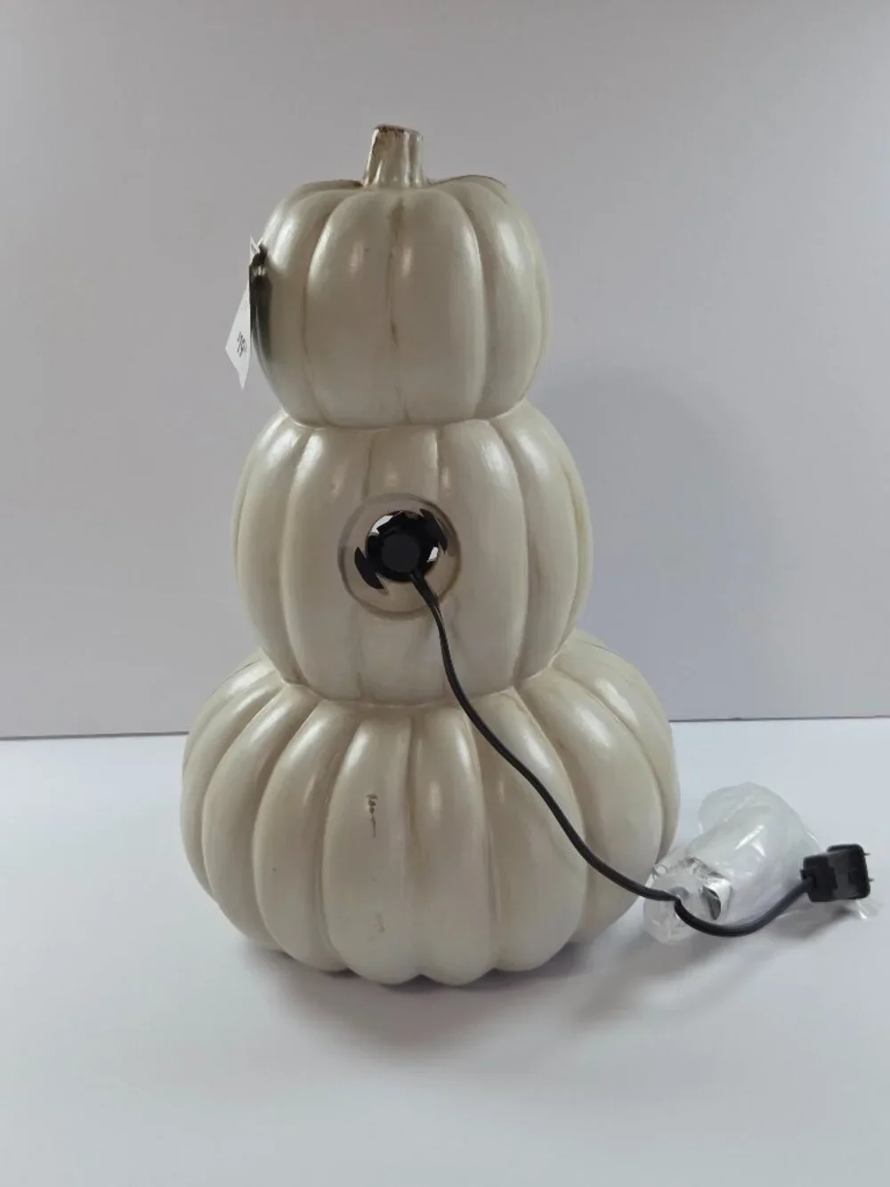 NWT At Home Halloween Hoedown Light-Up Stacked Jack-o’-lantern Blow Mold Discont